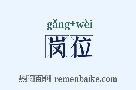 岗位是什么意思的图片